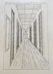 Hallway in One-Point Perspective – ART011